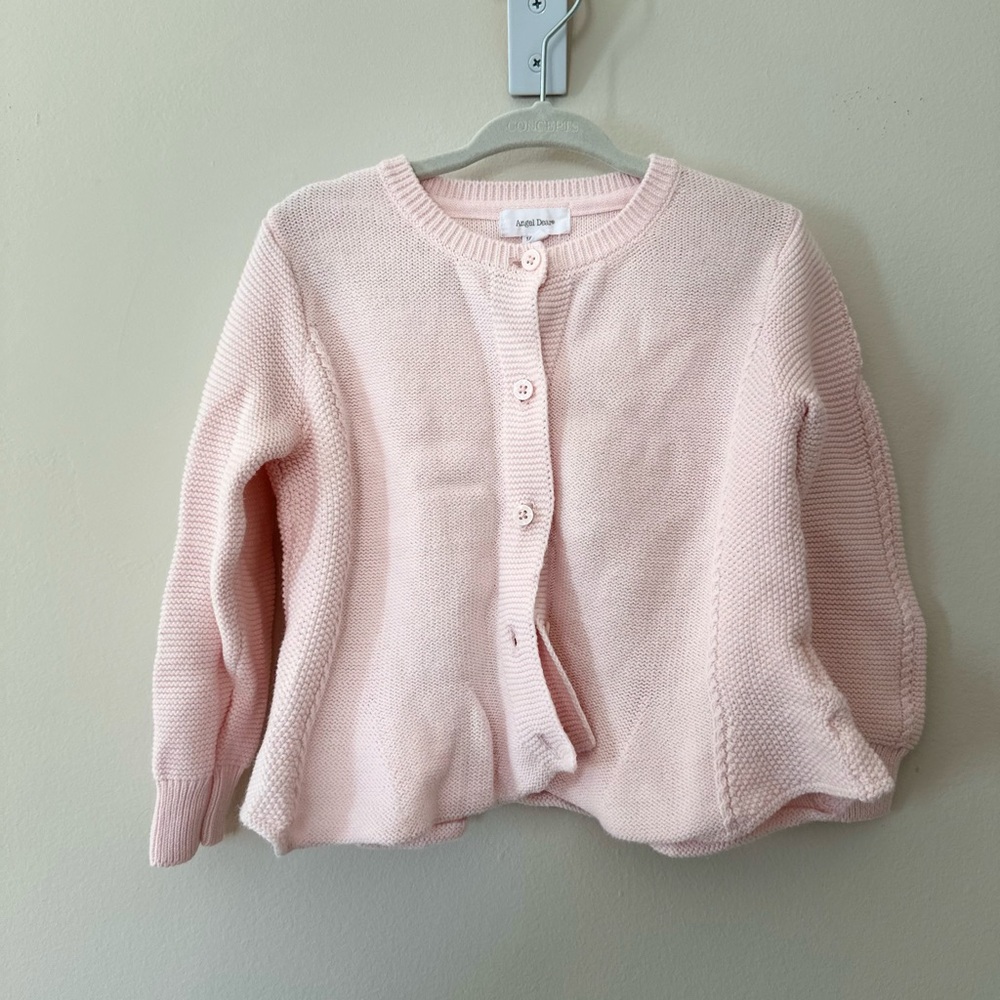 Angel Dear Pink Knit Cardigan (Size 18-24M)
